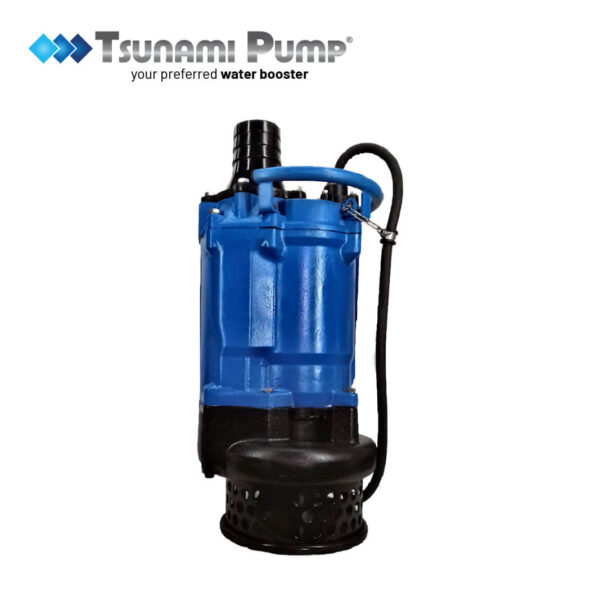 Blue and black Tsunami KBZ411 submersible dewatering pump Malaysia provides reliable water removal