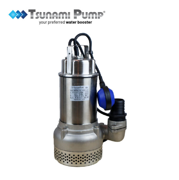 Tsunami Malaysia MSS-750A auto sewage pump, stainless steel for automatic waste removal